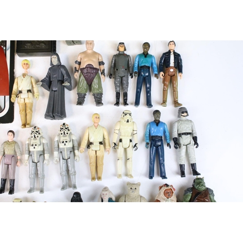 1481 - Star Wars - 53 Original Star Wars figures to include 2-1B, R2-D2, AT-AT Driver, B-Wing Pilot, Bib Fo... 