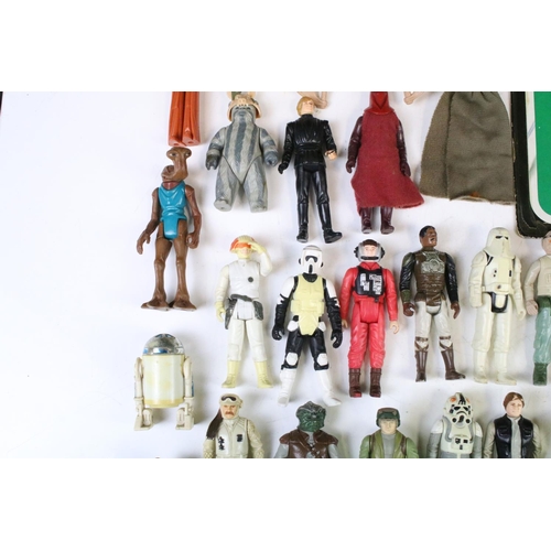 1481 - Star Wars - 53 Original Star Wars figures to include 2-1B, R2-D2, AT-AT Driver, B-Wing Pilot, Bib Fo... 