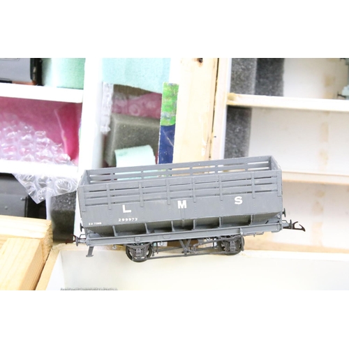 232 - Around 85 OO gauge items of rolling stock featuring mainly kit built examples featuring coaches, wag... 