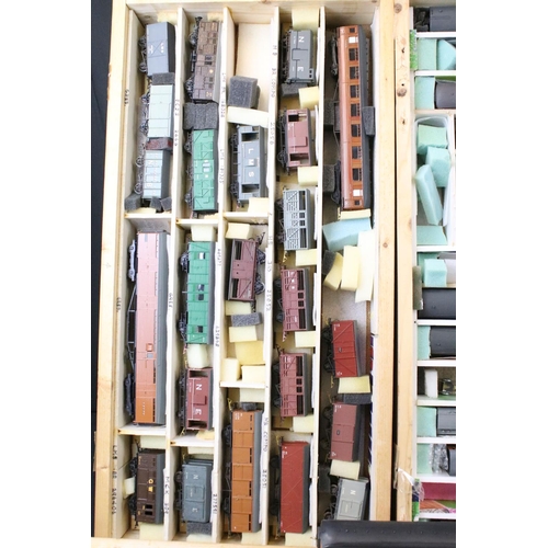 232 - Around 85 OO gauge items of rolling stock featuring mainly kit built examples featuring coaches, wag... 