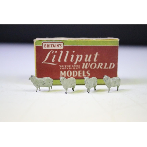 248 - Eight boxed Britains and Britains Liliput World metal farming figures and sets to include No 8F Hors... 