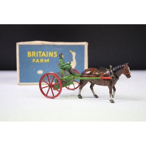 248 - Eight boxed Britains and Britains Liliput World metal farming figures and sets to include No 8F Hors... 