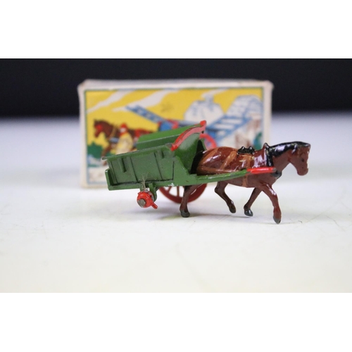 248 - Eight boxed Britains and Britains Liliput World metal farming figures and sets to include No 8F Hors... 