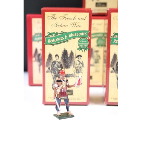 249 - Collection of ten boxed Britains Classic Collection metal figures to include 9 x The French And Indi... 