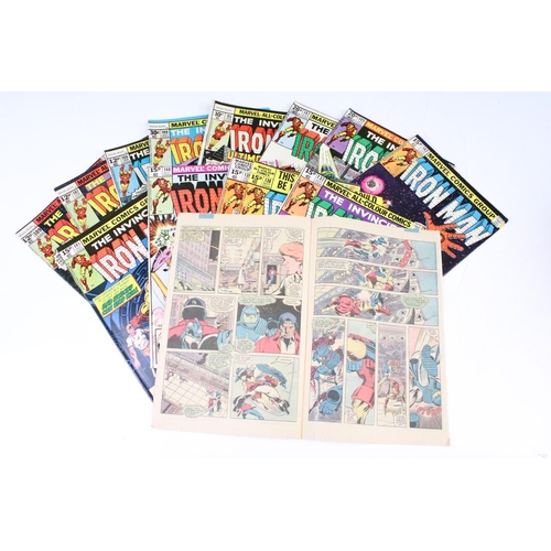 1500 - Comics - Collection of 104 1970s onwards Marvel comics to include 55 x The Invincible Iron Man featu... 