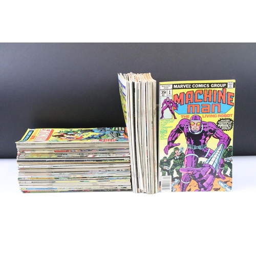 1501 - Comics - Collection of 91 1970s onwards Marvel comics to include 18 x Machine Man with a run from is... 