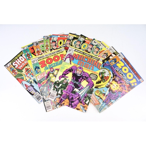 1501 - Comics - Collection of 91 1970s onwards Marvel comics to include 18 x Machine Man with a run from is... 