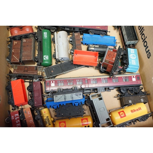 156 - 100 OO gauge items of rolling stock to include Wrenn, Hornby, Triang, Hornby Dublo and kit built exa... 