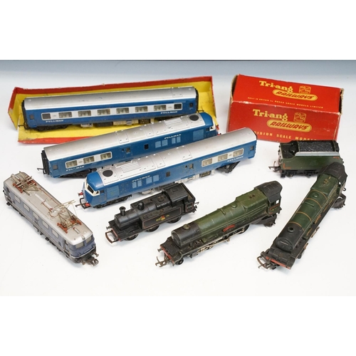 101 - Five OO gauge locomotives to include a boxed Triang R52S, 2 x Triang Princess Elizabeth (one with te... 