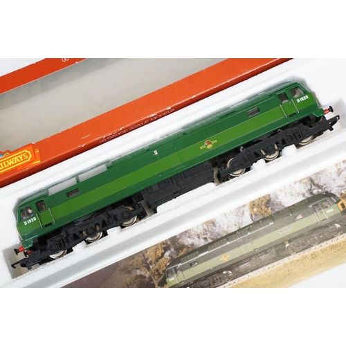 104 - Four boxed Hornby OO gauge locomotives to include R316 Class 47 Diesel Lady Diana Spencer, R050 BR S... 