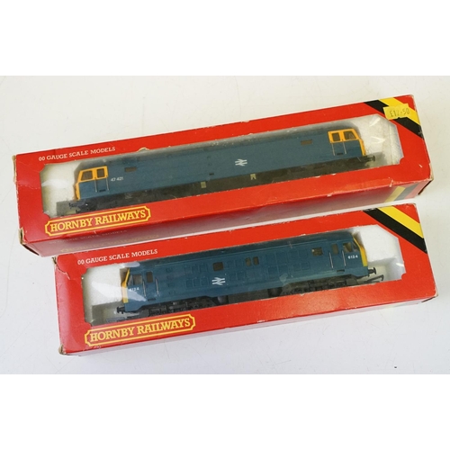 105 - Three boxed Hornby OO gauge locomotives / engines to include R084 BR Class 29 Diesel Blue, R075 BR C... 