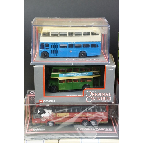 1141 - Collection of 19 boxed / cased diecast model buses to include 6 x EFE Exclusive First Editions, 5 x ... 