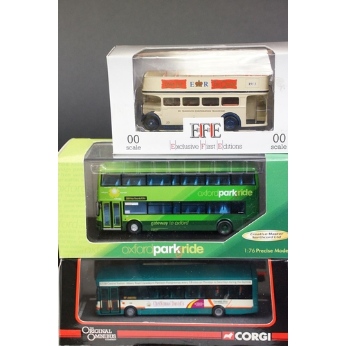 1141 - Collection of 19 boxed / cased diecast model buses to include 6 x EFE Exclusive First Editions, 5 x ... 