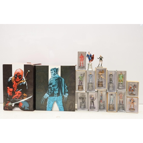 1157 - Collection of various boxed / cased Marvel figures to include 13 x boxed Eaglemoss diecast figures t... 