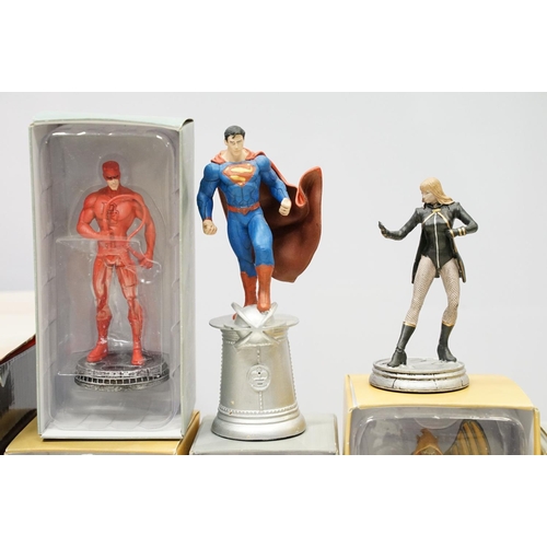 1157 - Collection of various boxed / cased Marvel figures to include 13 x boxed Eaglemoss diecast figures t... 