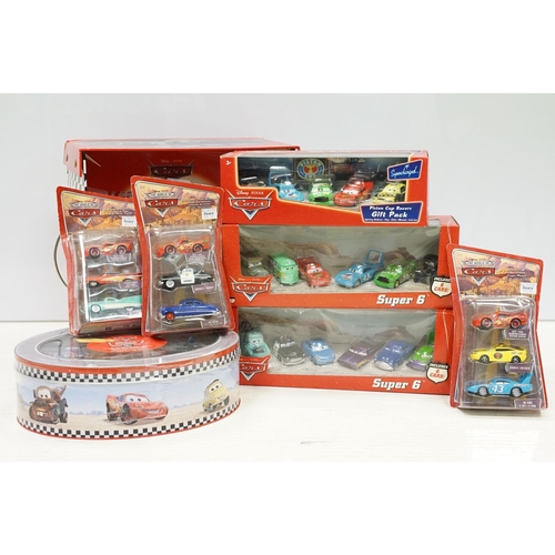 1161 - Disney Pixar Cars boxed diecast models, to include 2 x Super 6 vehicle sets, Piston Cup Racers, Coll... 