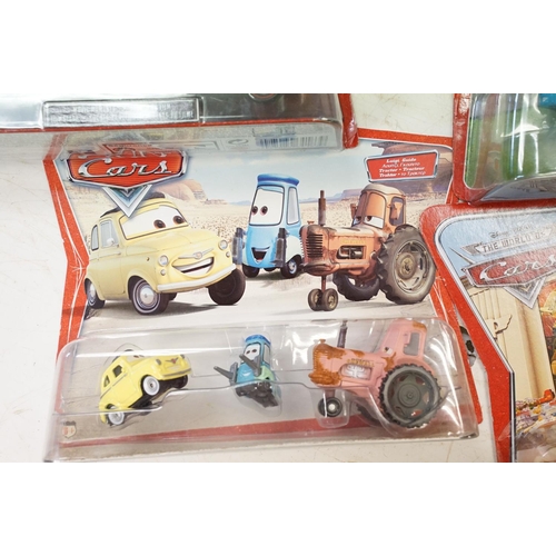 1162 - 20 Carded Mattel Disney Pixar The World of Cars twin pack diecast model sets, all ex, contained with... 