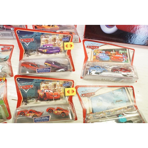 1162 - 20 Carded Mattel Disney Pixar The World of Cars twin pack diecast model sets, all ex, contained with... 