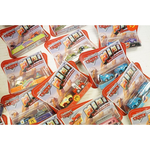 1164 - 28 Carded Mattel Disney Pixar The World of Cars diecast twin pack models, all ex, contained within a... 