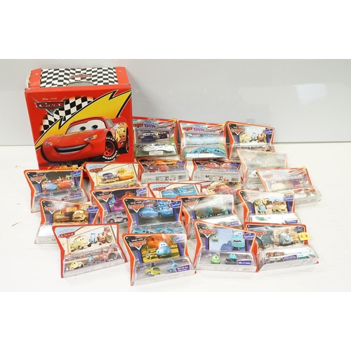 1165 - 20 Carded Mattel Disney Pixar Cars diecast twin pack models to include The World of Cars, all ex, co... 