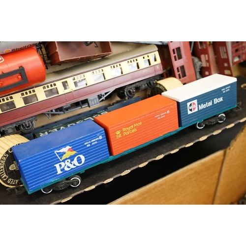 176 - Over 65 OO gauge items of rolling stock to include wagons, vans and coaches to include Hornby, Trian... 