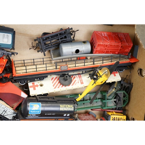 176 - Over 65 OO gauge items of rolling stock to include wagons, vans and coaches to include Hornby, Trian... 