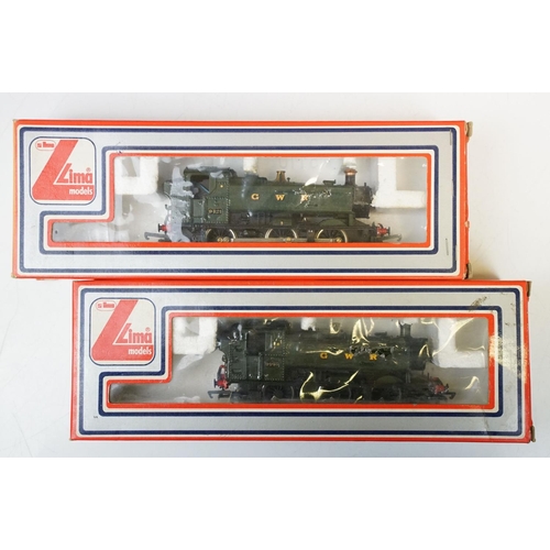 205 - Five Lima OO gauge locomotives and railcars to include GWR No 22, GWR Parcels No 34, GWR 2-6-2T Clas... 