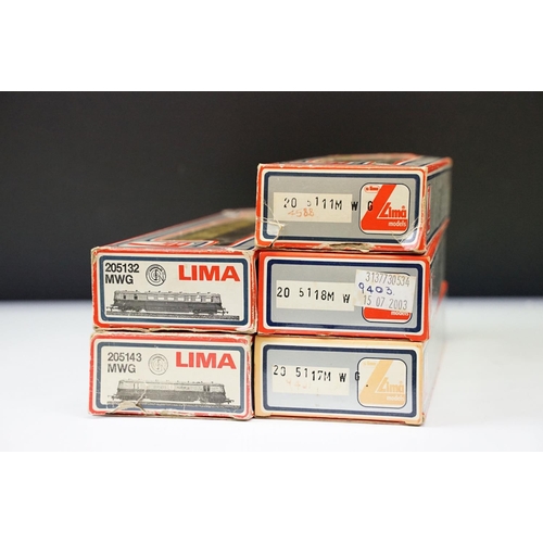 205 - Five Lima OO gauge locomotives and railcars to include GWR No 22, GWR Parcels No 34, GWR 2-6-2T Clas... 