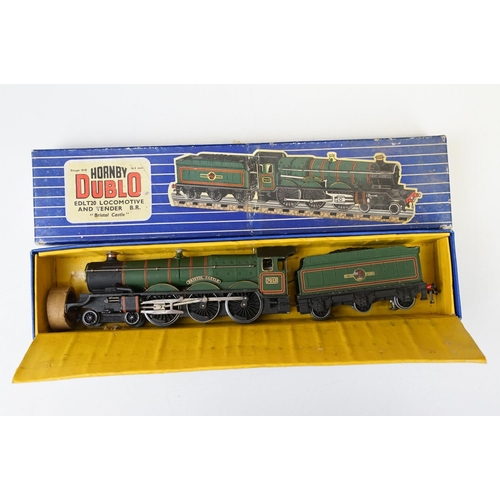 212 - Three boxed Hornby Dublo locomotives to include EDLT20 Bristol Castle locomotive, EDL18 Standard 2-6... 