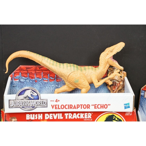 1484 - Collection of Kenner Jurassic Park loose figures, vehicles and dinosaurs to include Bust Devil Track... 