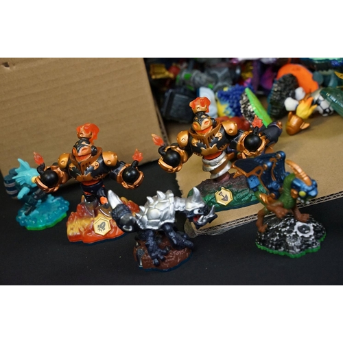 265 - Large collection of Skylanders figures featuring Ninja Stealth, Free Ranger, Spyro, Blast Zone , etc