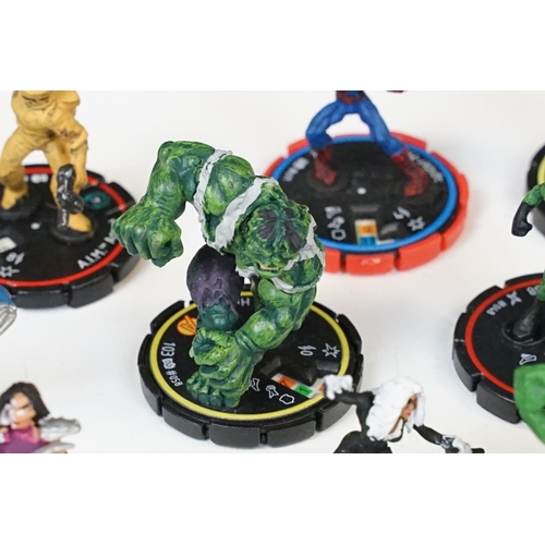 267 - 39 HeroClix figures to include Spiderman, Black Cat, Abbey Chase, Hand Ninja, Kang, etc plus a Marve... 