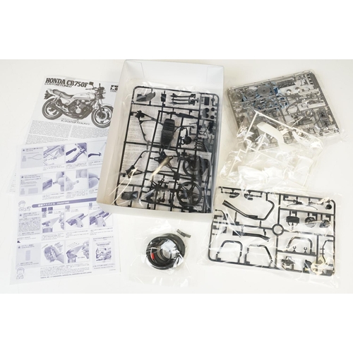 268 - Boxed Tamiya 1/12 14066 Honda CB750F Custom Tuned plastic model kit, unbuilt, complete, ex