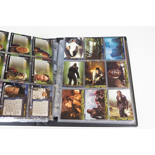 271 - Collection of various Planet Of The Apes Topps Movie Cards to include 1 x Rule The Planet folder con... 