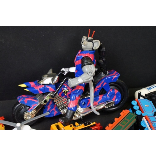 275 - Collection of various toys to include Galoob Biker Mice From Mars figures and vehicles featuring Law... 