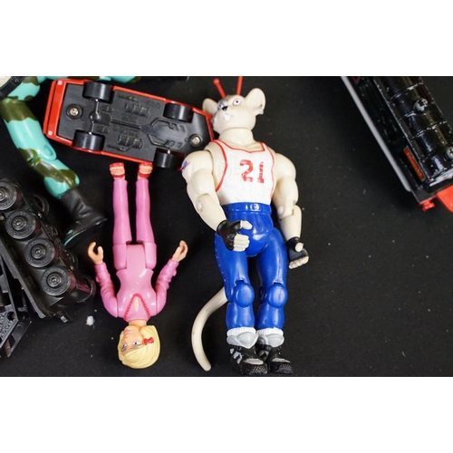 275 - Collection of various toys to include Galoob Biker Mice From Mars figures and vehicles featuring Law... 