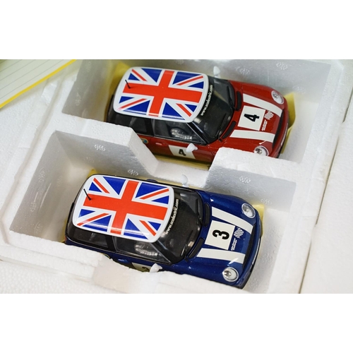 277 - Boxed Scalextric Hamley's Mini Cooper Challenge set, limited edition with COA No. 360/1500, all appe... 