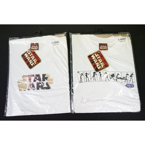 281 - Star Wars - Seven unopened Star Wars tee shirts, sizes include 4 x Medium and 3 x Small