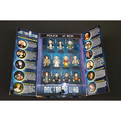 285 - 10 Boxed Character Building Doctor Who Sets to include 5 x The Eleven Doctors Micro Figure Sets (com... 