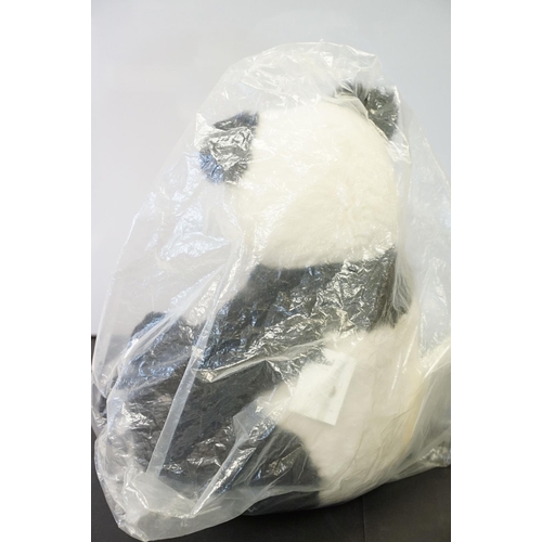 318 - Steiff 664465 Su-lin Giant Panda (46cm) sealed in bag with COA, along with a Hermann Spielwaren ltd ... 