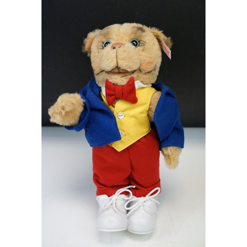 322 - Four boxed Steiff Rupert Bears to include Bill Badger no.543, Rupert Bear no.1387, Edward Trunk no.1... 