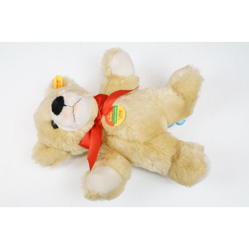 338 - Four Steiff teddy bears to include 021831 Bobby with name tag to chest and red bow tie, 021923 Bobby... 