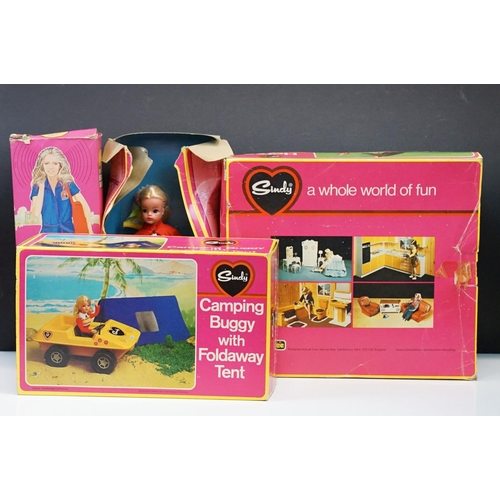 340 - Three boxed Pedigree Sindy items to include Active The Doll You Love to Dress, Horse set & Camping B... 