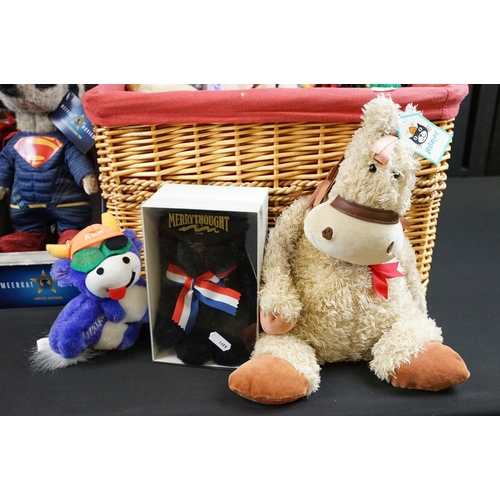 352A - Large collection of various teddy bears to include boxed Merryhthought Hope ltd edn teddy bear, Disn... 