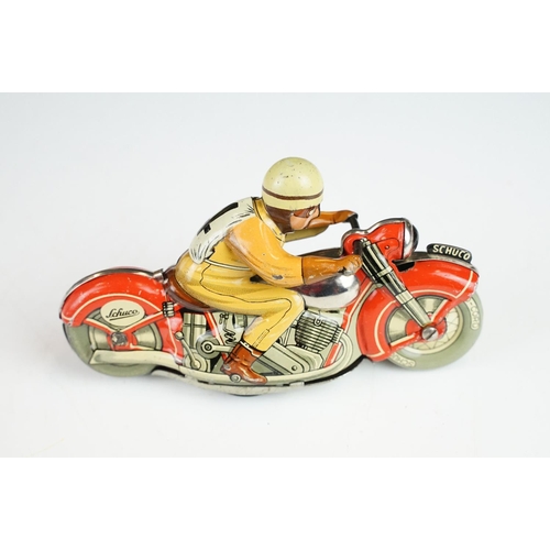 361 - Schuco Moto-Dril 1006 tinplate clockwork model (no key) plus a boxed Jetex Jet Propelled Racing Car ... 