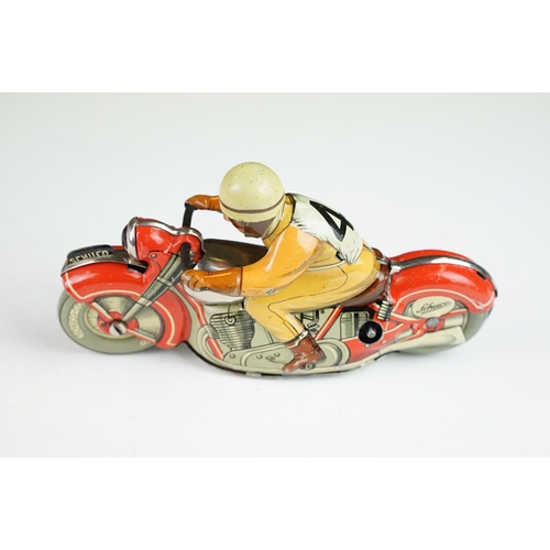 361 - Schuco Moto-Dril 1006 tinplate clockwork model (no key) plus a boxed Jetex Jet Propelled Racing Car ... 