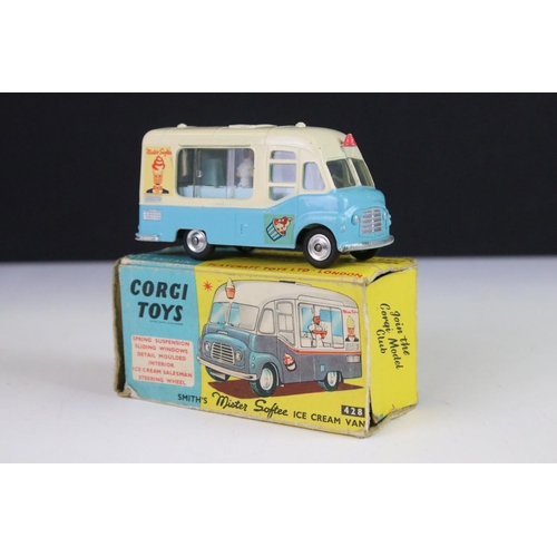 Corgi Smiths Karrier Ice Cream Van 428 Restored & Repro Box Mr
