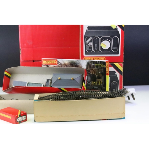 24 - Quantity of OO gauge model railway to include boxed Hornby R410 Operating Turntable, 2 x boxed Hornb... 
