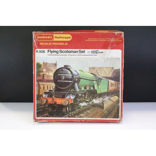 30 - Five boxed Triang / Hornby OO gauge train sets to include The Midlander (no box lid), RS59, RS8 The ... 