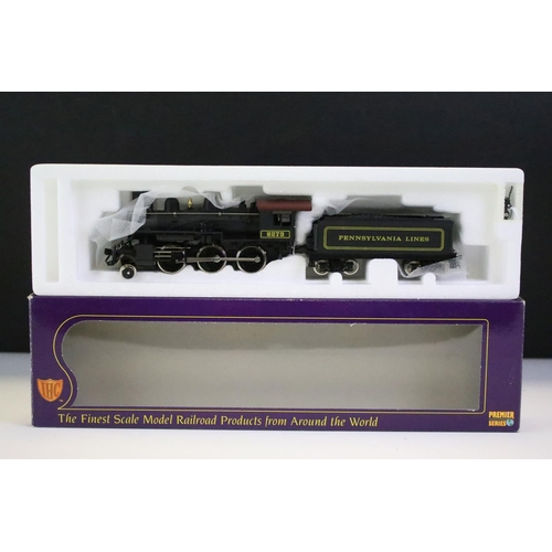 42 - Five boxed IHC International Hobby Corp HO gauge Pennsylvania locomotives to include 2-8-2 Mikado M9... 